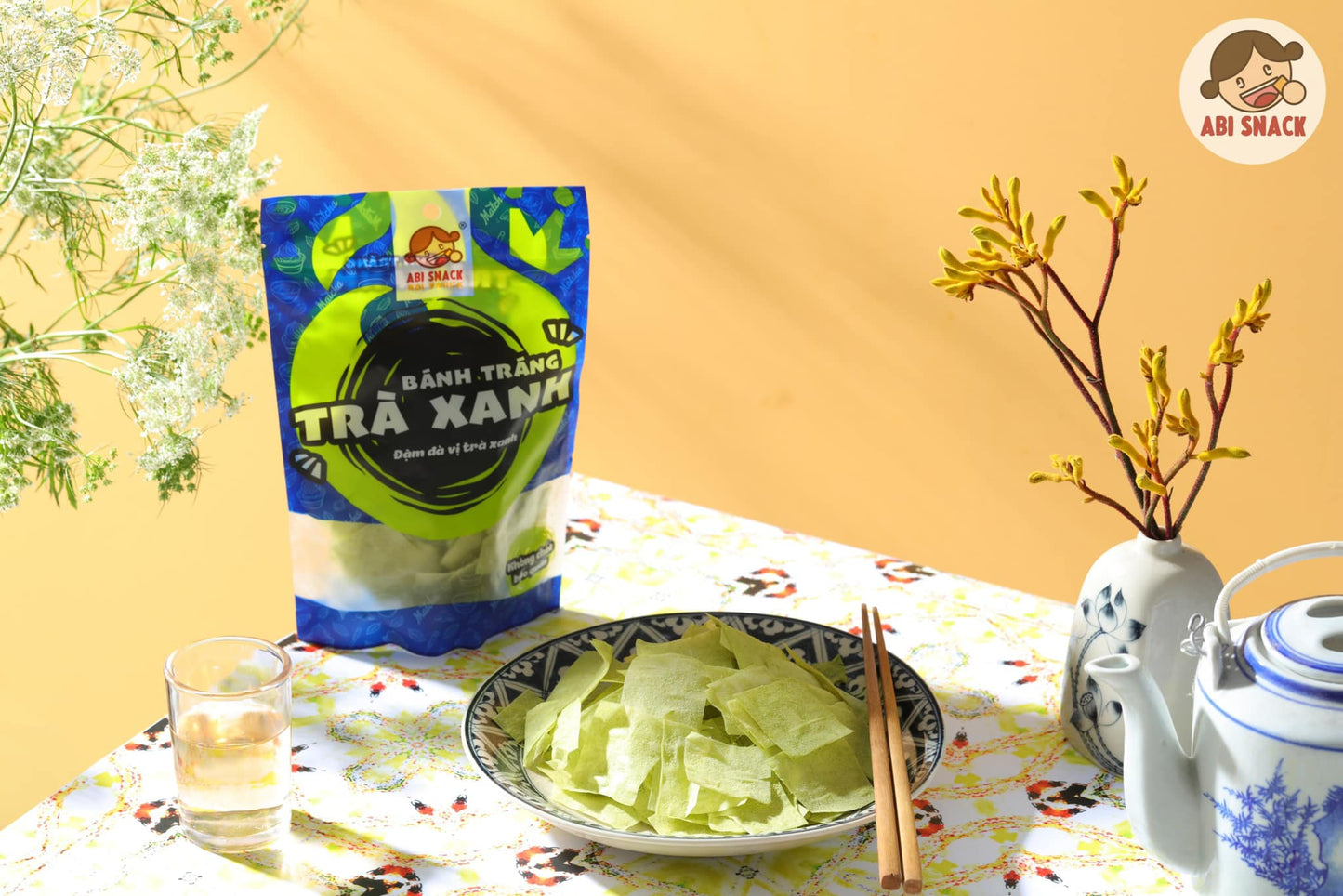 Bánh Tráng Trà Xanh (80g)